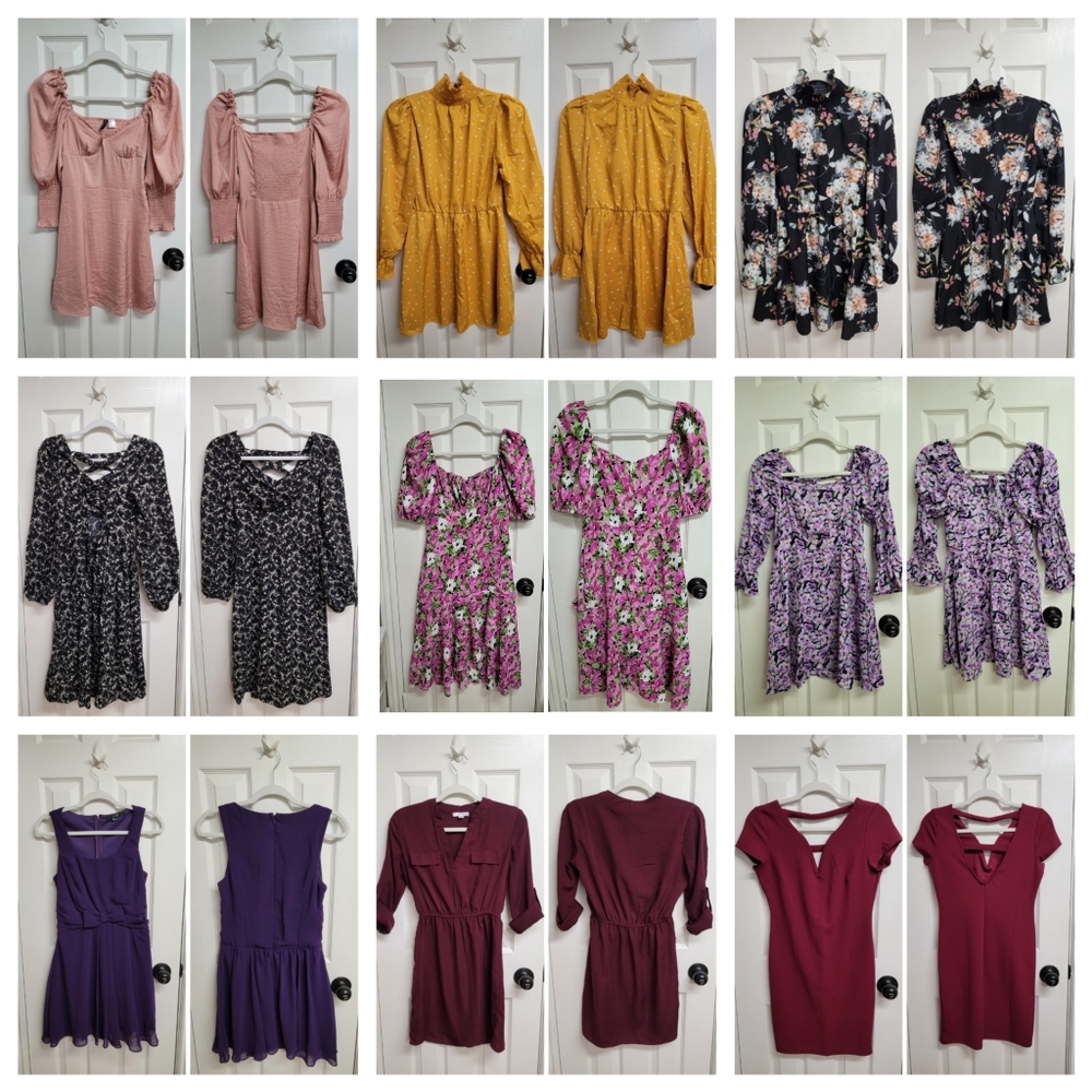 Lot Of 9 Dresses - XS & Small Sizes